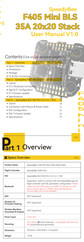 SpeedyBee F405 Mini BLS User Manual