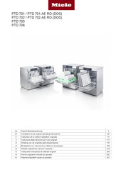 Miele PTD 702 DOS Operating Instructions Manual