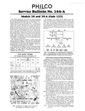 Philco 38 Service Manual