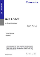 Renesas QB-RL78G1F User Manual