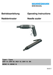 Mannesmann Demag GNV19-BK Operating Instructions Manual
