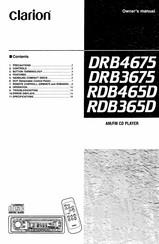 Clarion DRB4675 Owner's Manual