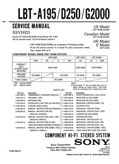 Sony LBT-62000 Service Manual