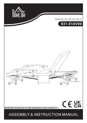 HOMCOM 831-514V90 Assembly & Instruction Manual