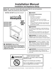 Hearth & Home Outdoor Lifestyles ODCOUG-42NR Installation Manual