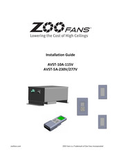 Zoo Fans AVST-10A-115V Installation Manual