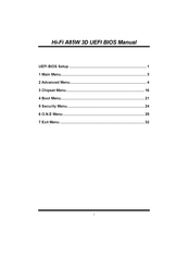 Biostar A85W 3D Manual