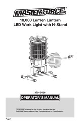 MasterForce 370-5466 Operator's Manual