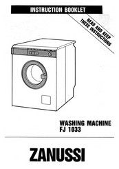 Zanussi FJ 1033 User Manual