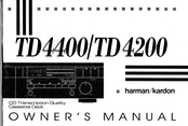 Harman Kardon TD4400 Owner's Manual