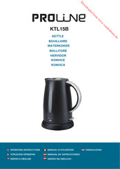 Proline KTL15B Operating Instructions Manual