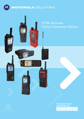Motorola solutions TETRA MTP810 Ex Product Information Manual