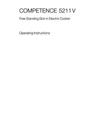 AEG Competence 5211 V Operating Instructions Manual