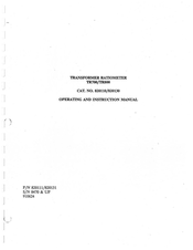 Multi-Amp 820130 Operating And Instruction Manual