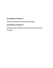 Sunbeam 537-CN Manual