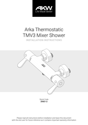 Akw Arka 25421-2 Installation Instructions Manual