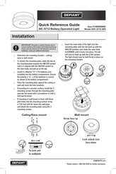 Defiant HC-3712-WH Quick Reference Manual