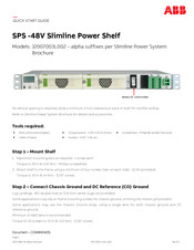 Abb Slimline Power Shelf SPS-48V Quick Start Manual