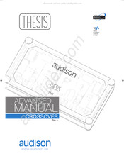 Audison Thesis THX Series Advanced Manual