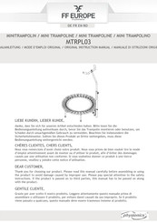 FF Europe physionics MTRPL03 Original Instruction Manual