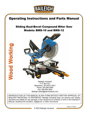 Baileigh Industrial BMS-12 Operating Instructions And Parts Manual