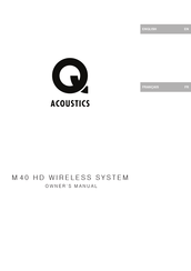 Acoustics M 40 Owner's Manual
