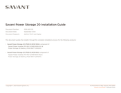 Savant Power Storage 20 Installation Manual