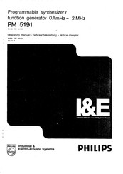 Philips PM 5191 Operating Manual