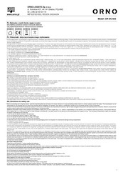 Orno OR-DC-633 Instruction Manual