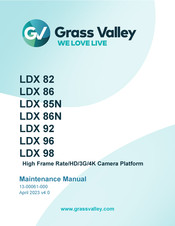 GRASS VALLEY LDX 82 Maintenance Manual