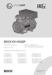 BOCK EX-HG12P75-4 Assembly Instructions Manual