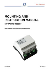 Mobatime MOBALine-Booster Mounting And Instruction Manual