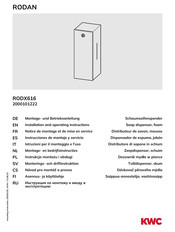 KWC RODAN RODX616 Installation And Operating Instructions Manual