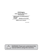 Wood-mizer D19 Safety, Operation, Maintenance & Parts Manual