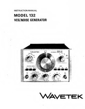 Wavetek 132 Instruction Manual