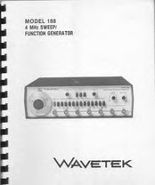 Wavetek 188 Instruction Manual