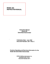 Keithley 602 Instruction Manual