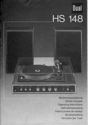 Dual HS 148 Operating Instructions Manual