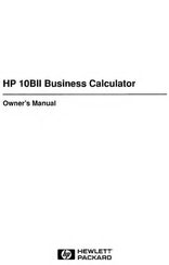 HP 10bII Owner's Manual