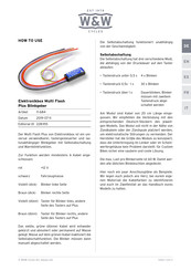 W&W Cycles 11-684 Manual