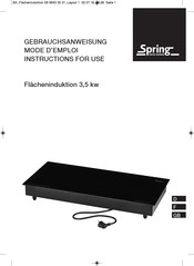 Spring 58 9843 35 31 Instructions For Use Manual