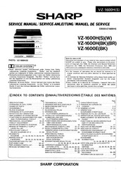 Sharp VZ-1600H(W) Service Manual