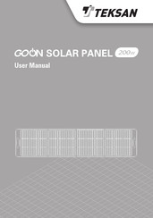 TEKSAN GO ON Solar Panel 200W User Manual