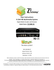 Z3 Technology Z3-DME-02 User Instructions