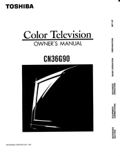 Toshiba CN36G90 Owner's Manual