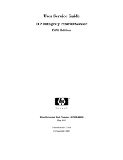 HP Integrity rx8620 User's & Service Manual