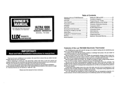 Lux Products Ultra 1000 Owner's Manual
