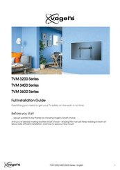 vogel's TVM 3600 Series Full Installation Manual