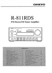 Onkyo R-811RDS Manual