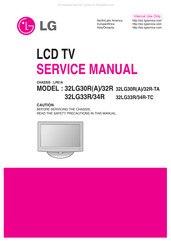 LG 32LG32R Service Manual
